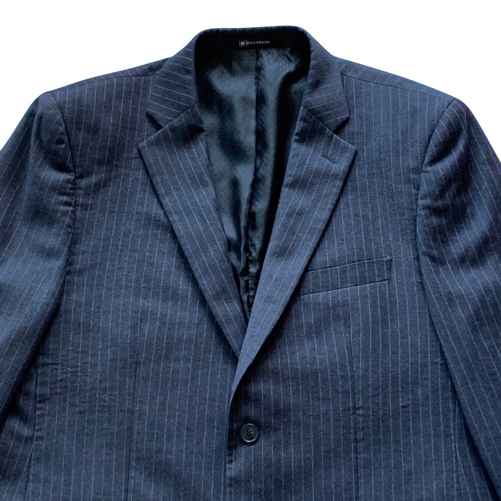 BACHRACH Pinstripe Classic Fit Sports Jacket 44R